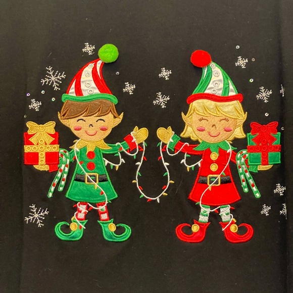 Kim Rogers Christmas top size large elf’s - Picture 4 of 4